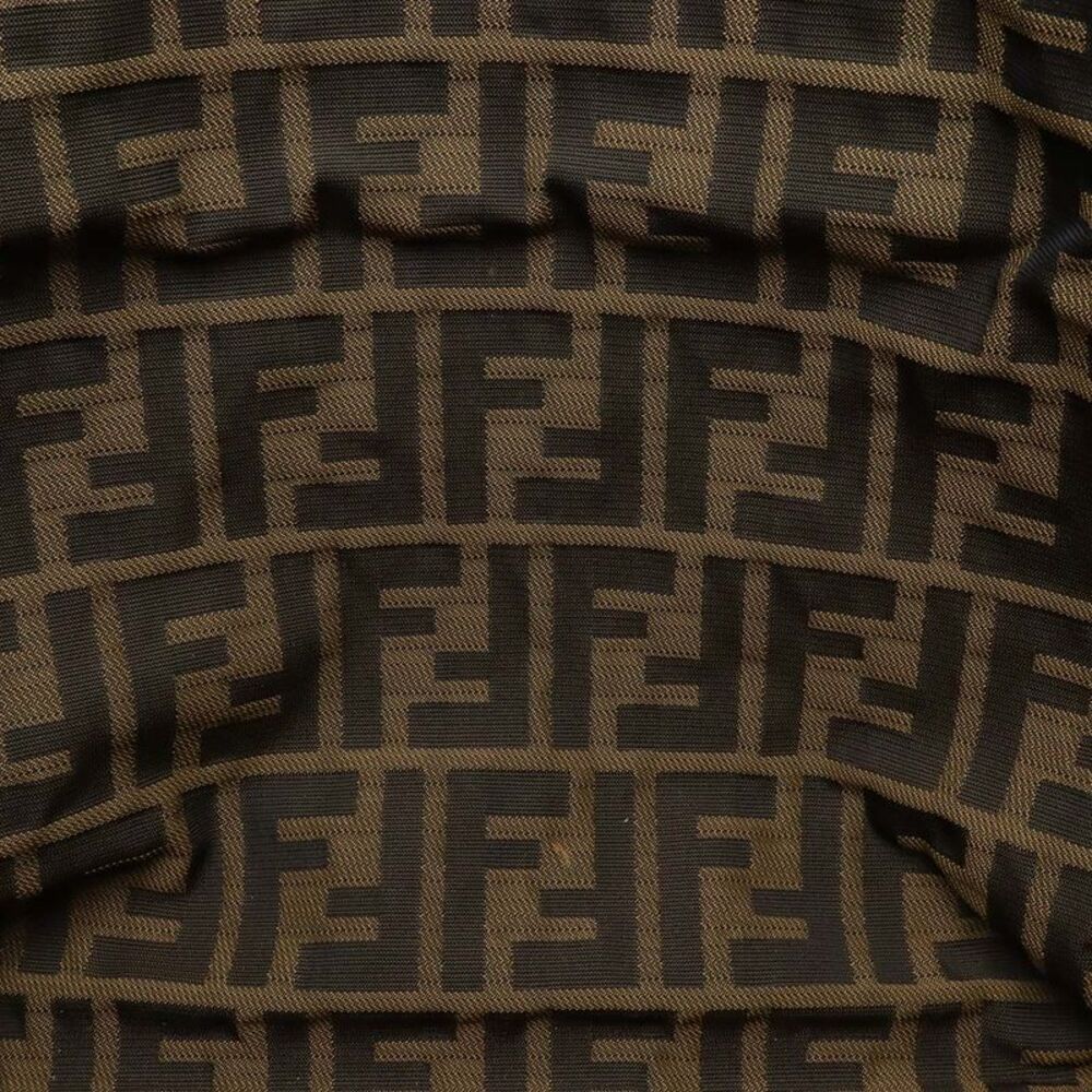 Fendi Zucca Pattern Leather Tote Shoulder Bag - Picture 7 of 8